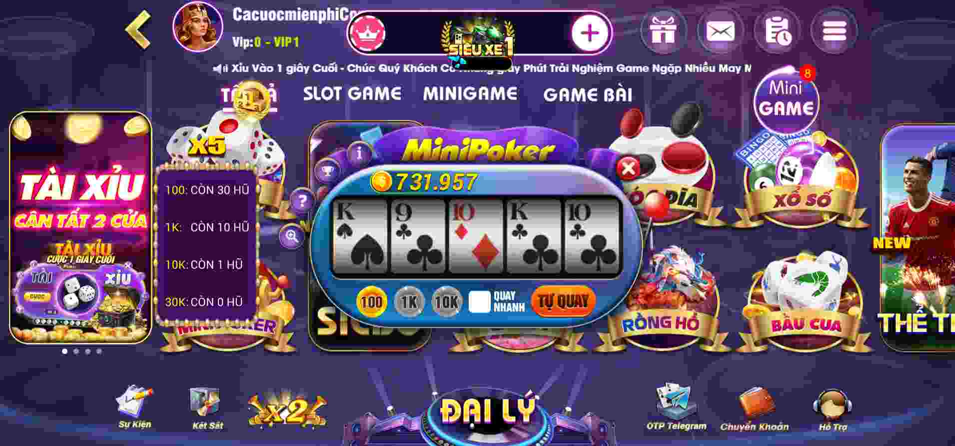 Danh sách các trò chơi phổ biến nhất trong thể loại game Jun 88 - Jun 88